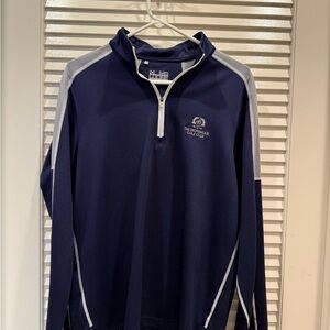 Under Armour Navy Blue Lightweight Quarter-Zip Shirt Jacket